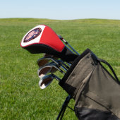 Weißes Hirsch Runde Polnisch Texan Golf Headcover (In SItu)