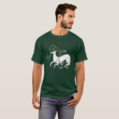 Weißes Hirsch-Shirt T-Shirt (Vorne ganz)