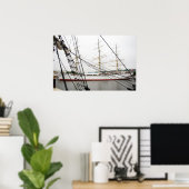 Weißes Hochschiff - Poster (Heimbüro)