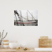 Weißes Hochschiff - Poster (Küche)