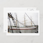 Weißes Hochschiff - Postkarte (Vorne/Hinten)