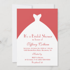 Weißes Hochzeitrosa Brautparty Einladung