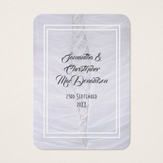 Weißes Hochzeitskleid danke (Vorderseite)