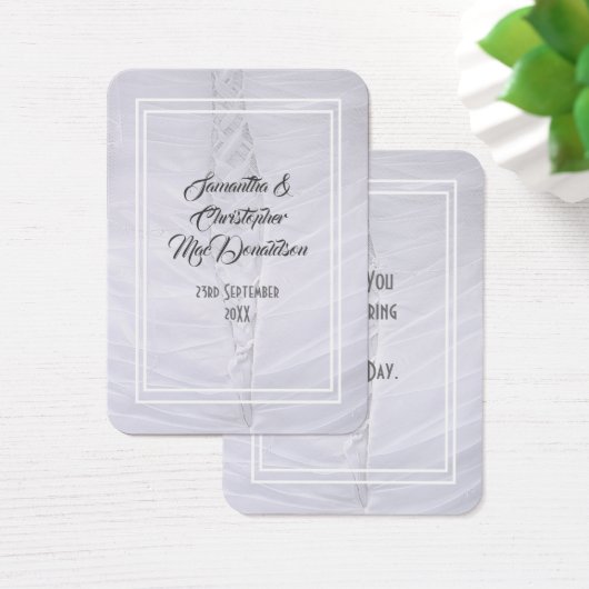 Weißes Hochzeitskleid danke (Schreibtisch)