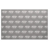 Weißes Hod-Rod-Kabriolett-Gewebe Stoff (Fat Quarter (45,7 x 55,9 cm))