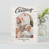 Weißes Holzjahr im Überblick Multi-FotoCollage Ankündigung (Stehend Vorderseite)