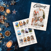 Weißes Holzjahr im Überblick Multi-FotoCollage Ankündigung