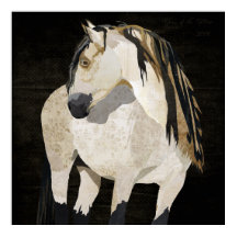 Weißes Horst-Poster