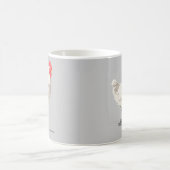 Weißes Huhn Kaffeetasse (Mittel)