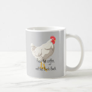 Weißes Huhn Kaffeetasse