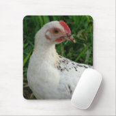 Weißes Huhn Mousepad (Mit Mouse)
