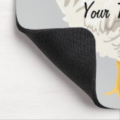 Weißes Huhn Mousepad (Ecke)