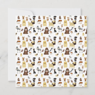 weißes Hundemuster.