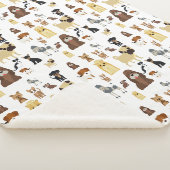 weißes Hundemuster. Sherpadecke (3/4)
