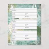 Weißes Hydrangea-Adressbuch (Vorderseite)