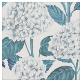Weißes Hydrangea-Aquarell Stoff (Nahaufnahme)