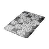 Weißes Hydrangea Badematte (Schrägansicht)