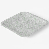 Weißes Hydrangea-Blume Pappteller (Gewinkelt)