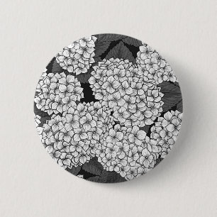 Weißes Hydrangea Button