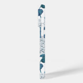 Weißes Hydrangea Case-Mate iPhone Hülle (Rückseite / Links)