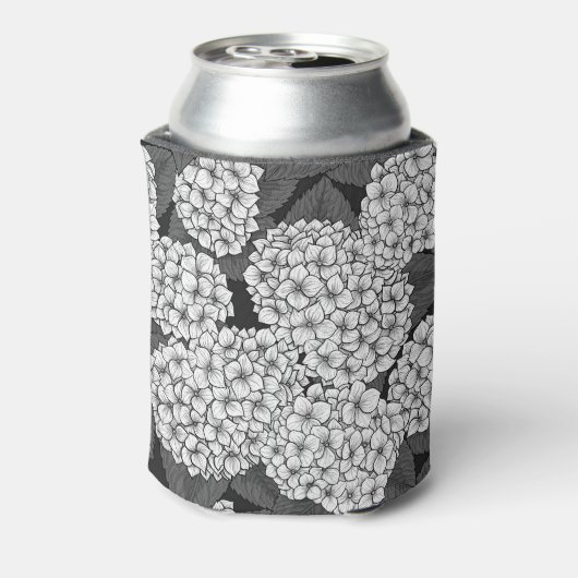 Weißes Hydrangea Dosenkühler (Kanne Rückseite)
