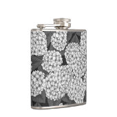 Weißes Hydrangea Flachmann (Rechts)