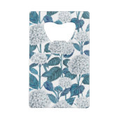 Weißes Hydrangea Geldbeutel Flaschenöffner (Rückseite)