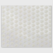 Weißes Hydrangea Geschenkpapier (Flach)