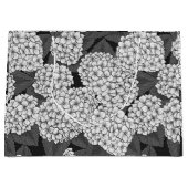 Weißes Hydrangea Große Geschenktüte (Vorderseite)