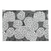 Weißes Hydrangea Kissenbezug (Rückseite-Rechts)