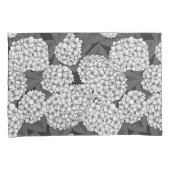 Weißes Hydrangea Kissenbezug (Vorderseite-Rechts)