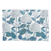 Weißes Hydrangea Kissenbezug (Vorderseite)