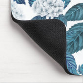 Weißes Hydrangea Mousepad (Ecke)