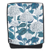 Weißes Hydrangea Rucksack (Vorderseite)