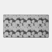 Weißes Hydrangea Schreibtischunterlage (Vorderseite)