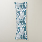 Weißes Hydrangea Seitenschläferkissen (Vorderseite Vertikal)