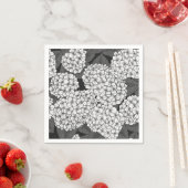 Weißes Hydrangea Serviette (Beispiel)