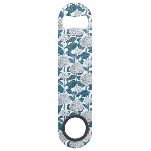 Weißes Hydrangea Speed Flaschenöffner (Vorderseite)