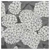 Weißes Hydrangea Stoff (Muster)