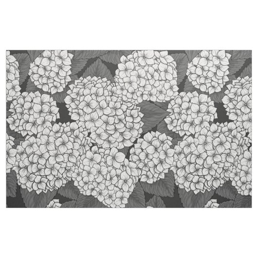Weißes Hydrangea Stoff (Fat Quarter (45,7 x 55,9 cm))