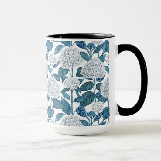 Weißes Hydrangea Tasse (Rechts)