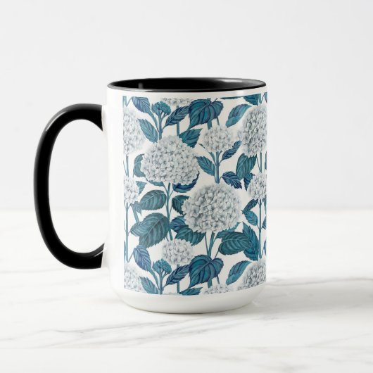 Weißes Hydrangea Tasse (Links)