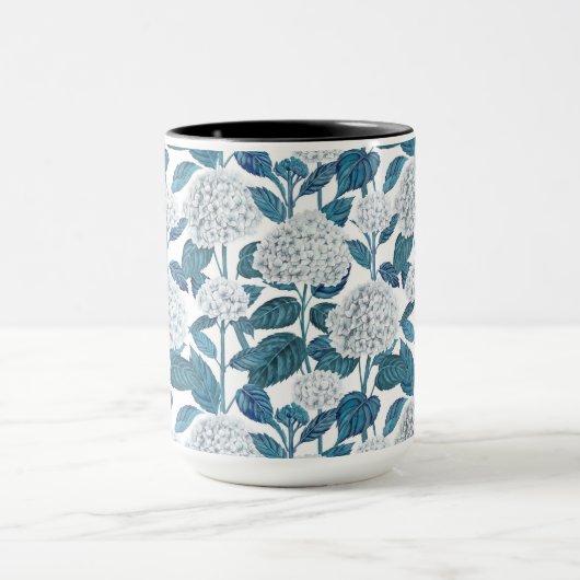 Weißes Hydrangea Tasse (Zentrum)