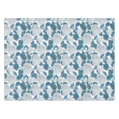 Weißes Hydrangea Tischdecke (Vorderseite (Horizontal))