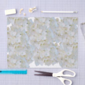 Weißes Hydrangeas-Tissue Seidenpapier (Handwerk)