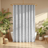 Weißes Imitat Diamonds Circles-Muster Duschvorhang