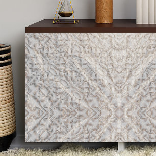 Weißes Imitat Gold gestörter Vintager Skulpturenlo Seidenpapier
