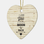 Weißes Imitat hölzern Keramikornament (Links)