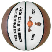 Weißes, individualisierbares Foto Basketball (Vertikal)