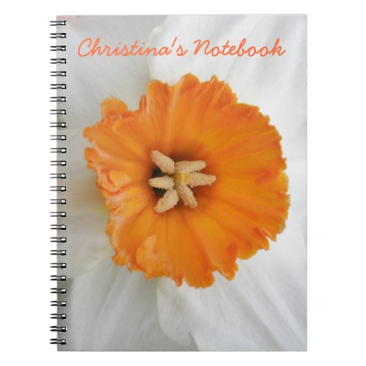 Weißes, individualisierbares Notebook Notizblock (Vorderseite)